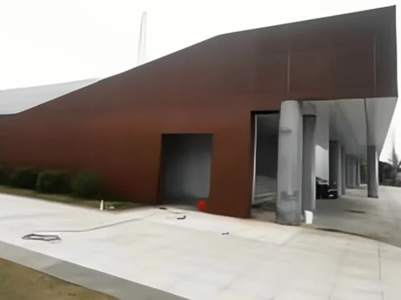 耐候鋼景觀施工現場 耐候鋼景觀施工流程